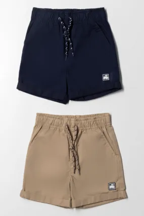 2 Pack Shorts Navy Stone