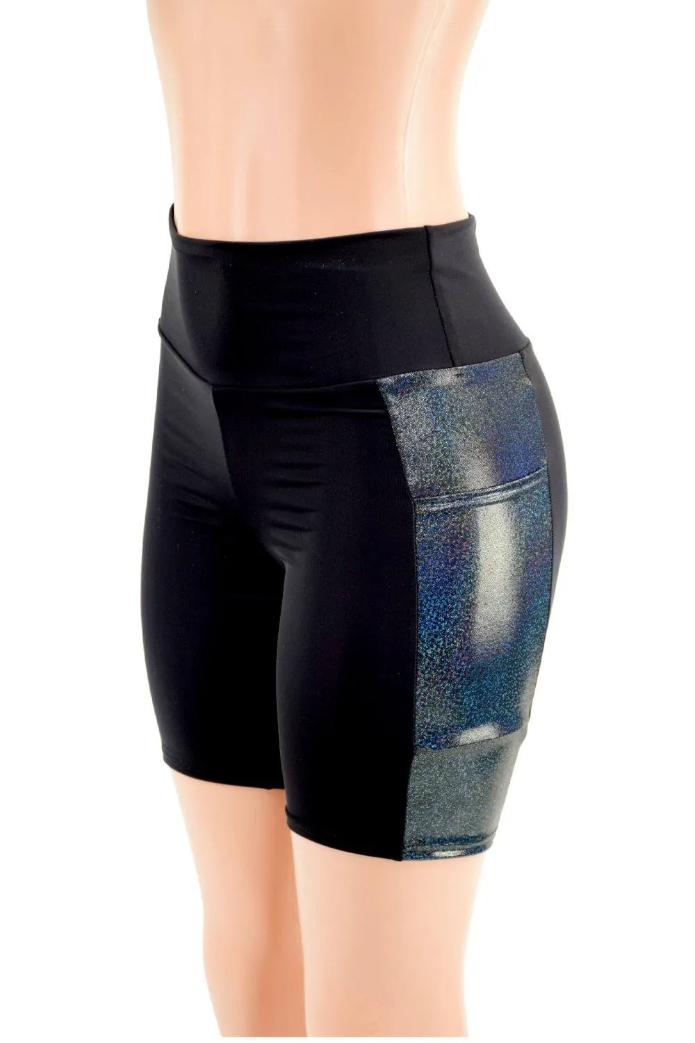 Bike Shorts with Side Panel Pockets