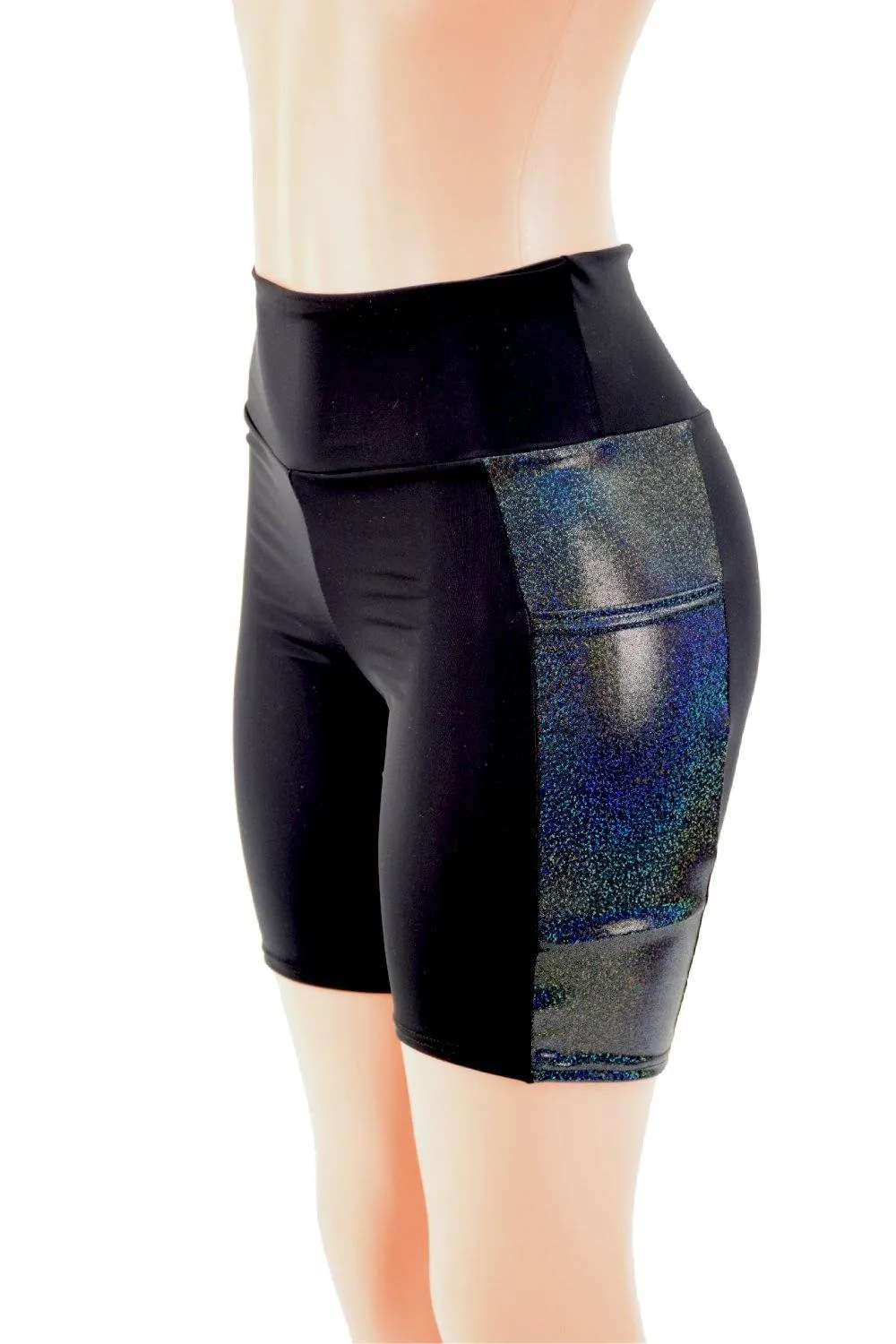 Bike Shorts with Side Panel Pockets