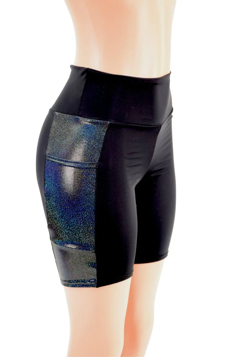 Bike Shorts with Side Panel Pockets