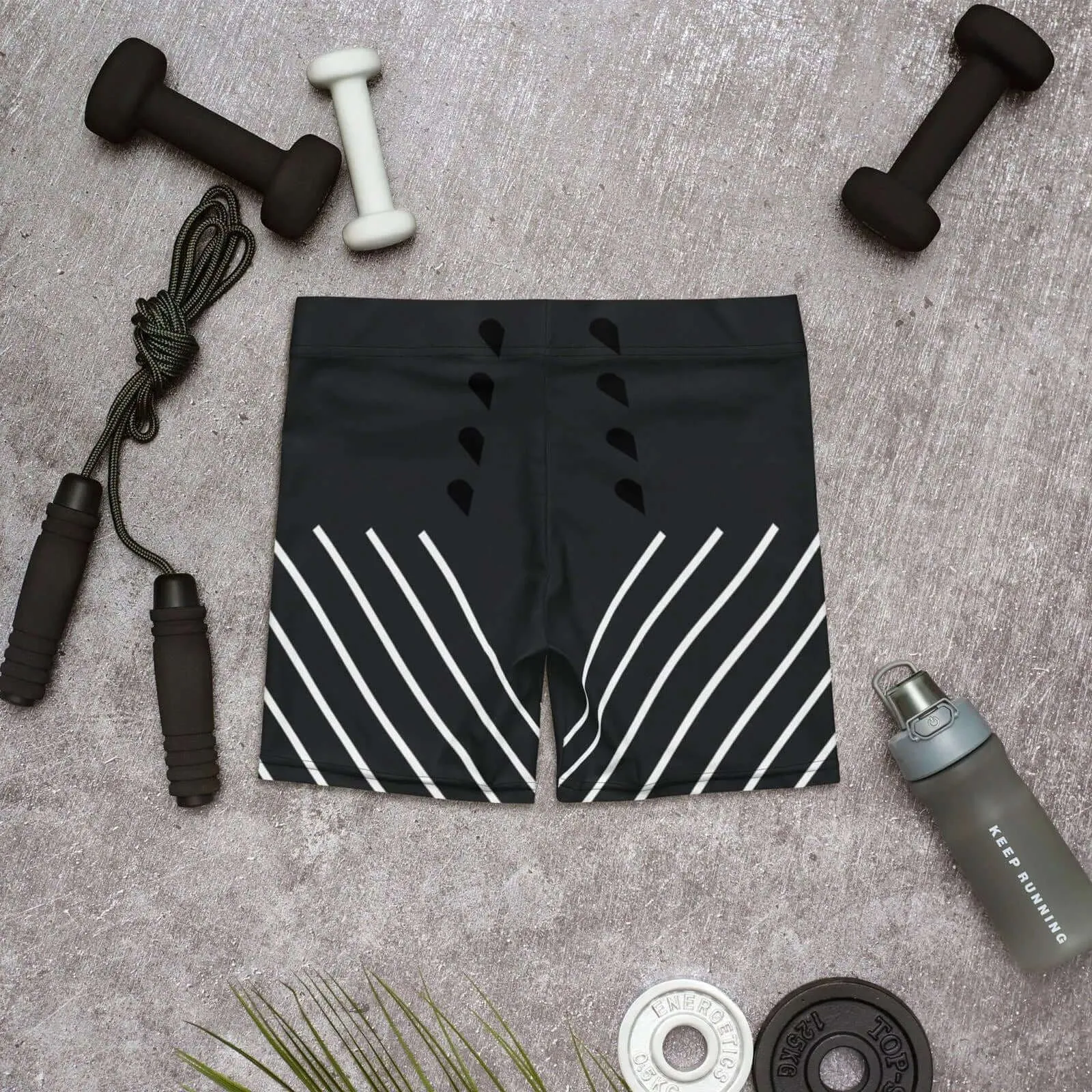 Black and Grey Bike Shorts