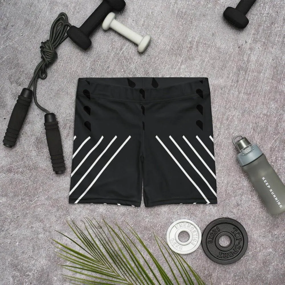 Black and Grey Bike Shorts