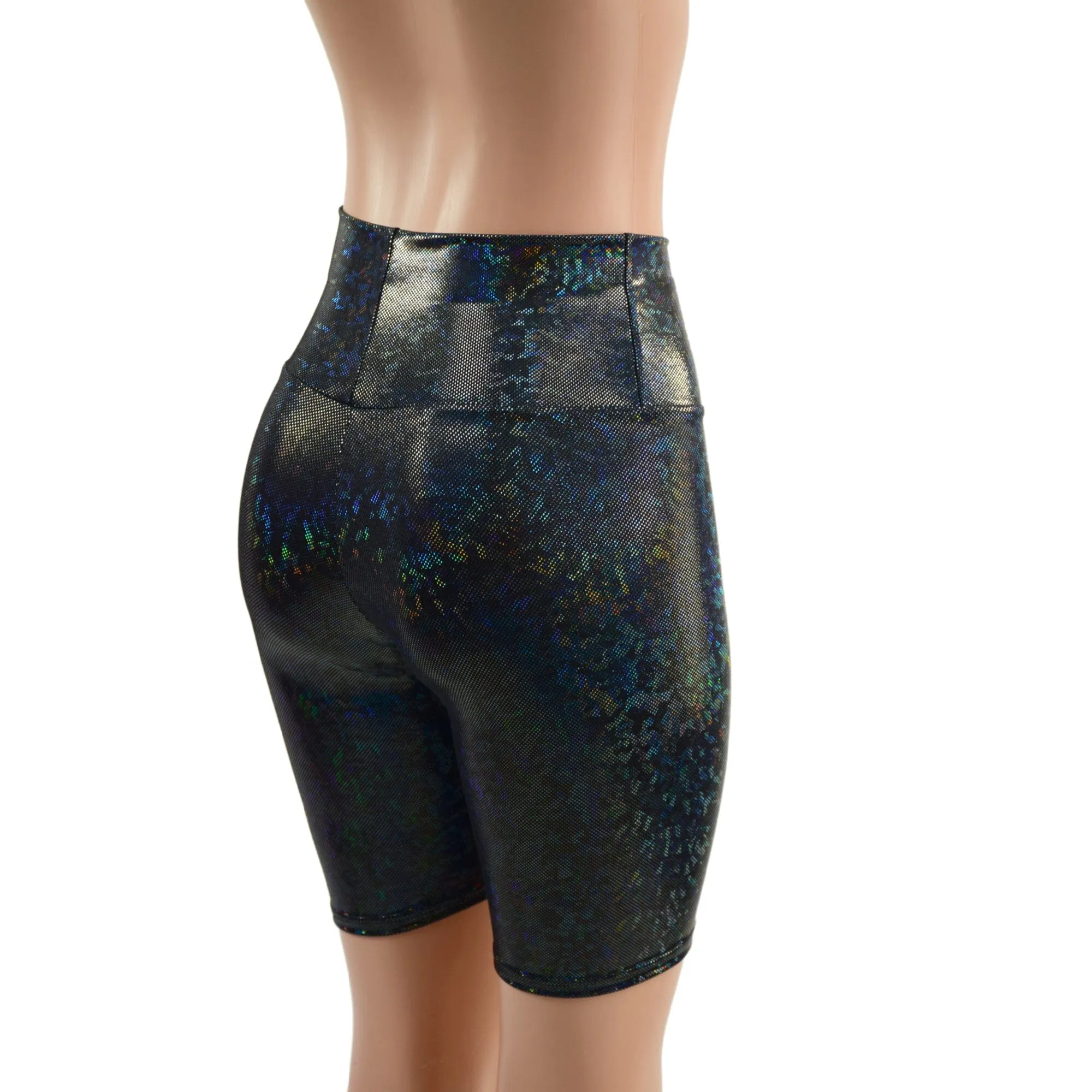 Black Kaleidoscope Bike Shorts