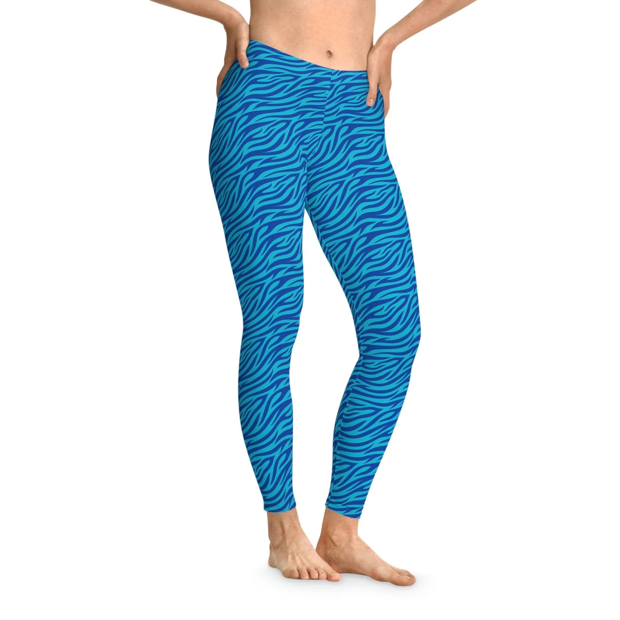 Blue Tiger Avatar Stretchy Leggings