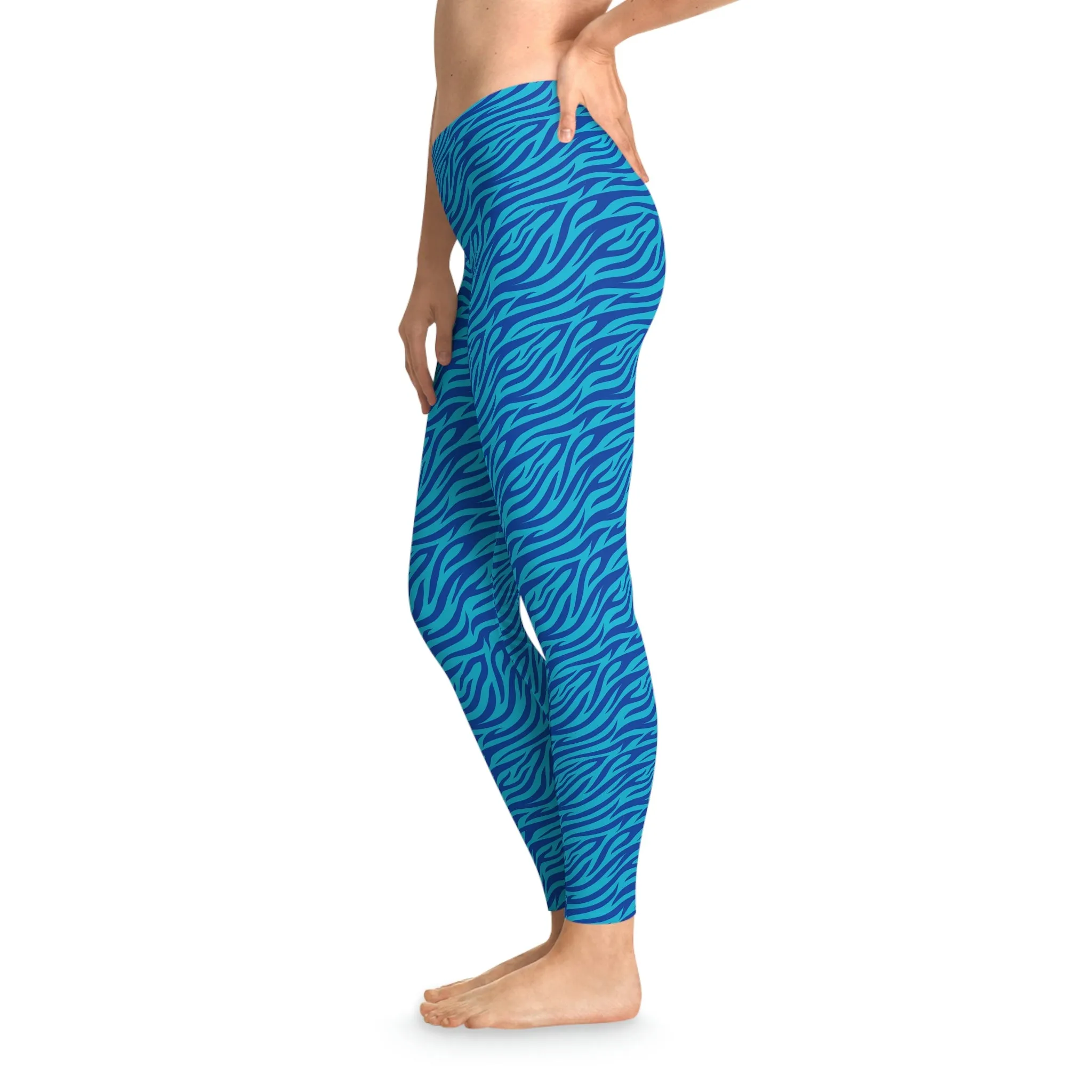 Blue Tiger Avatar Stretchy Leggings