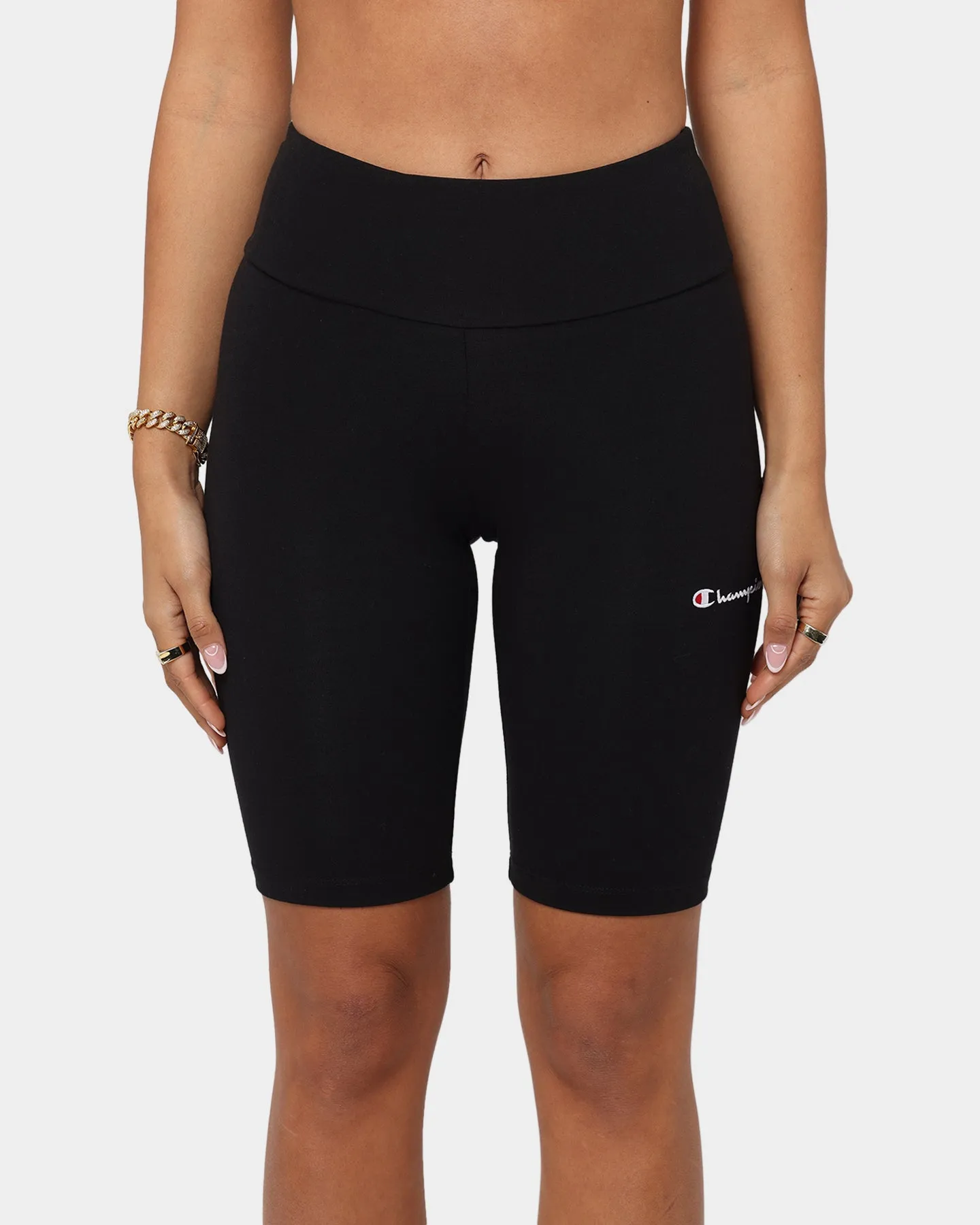 Champion Women's Lifestyle High-Rise Bike Short Black