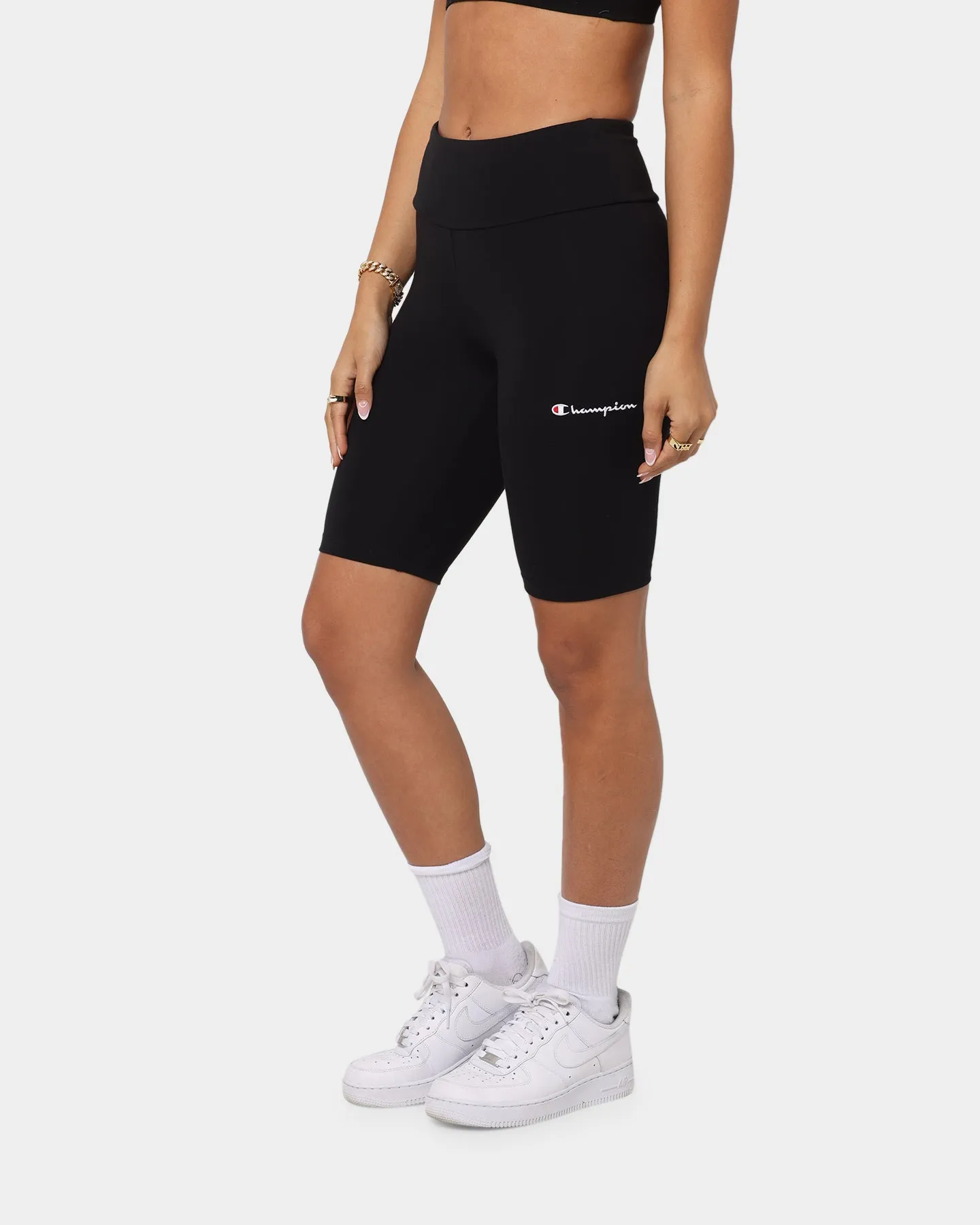 Champion Women's Lifestyle High-Rise Bike Short Black