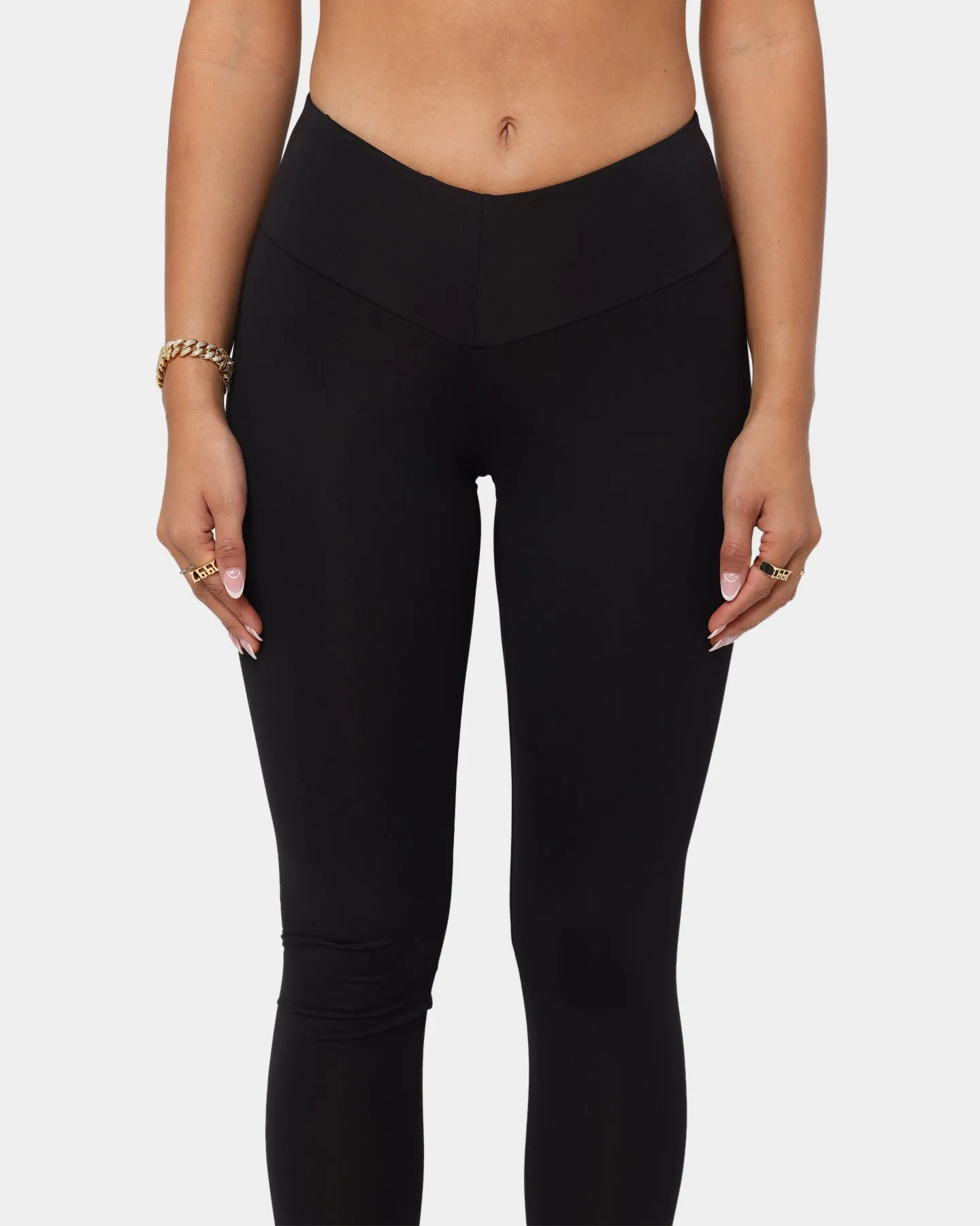 Champion Women's Lifestyle V Waist Legging Black