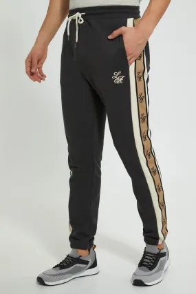 Charcoal Jogger With Side Tape