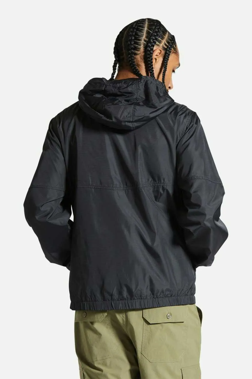 Claxton Crest Lightweight Jacket - Black/Black