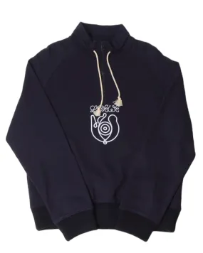 Embroidered Half-Zip Sweatshirt