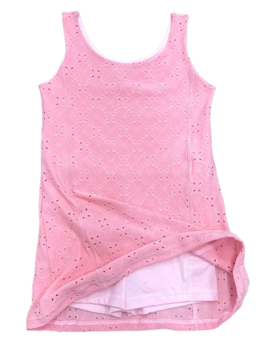 Eyelet Tennis Dress BE, Pink