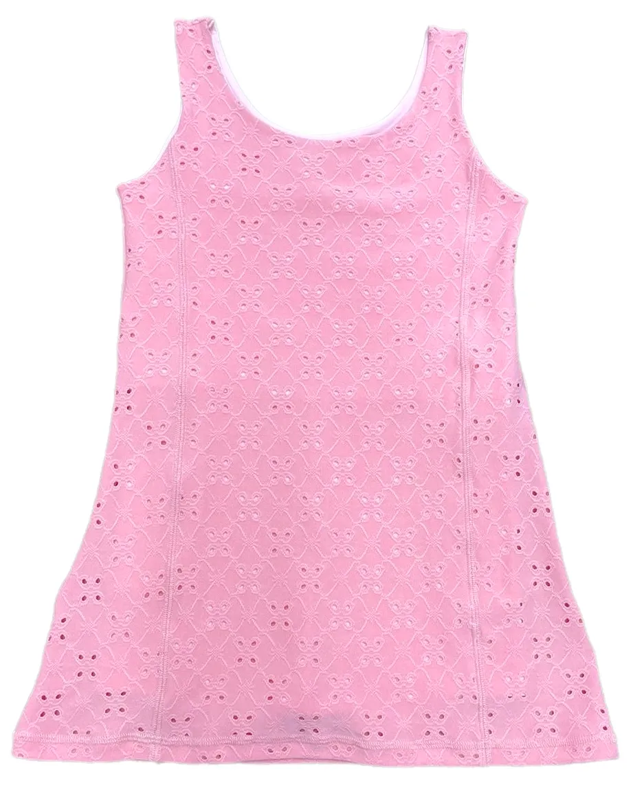 Eyelet Tennis Dress BE, Pink