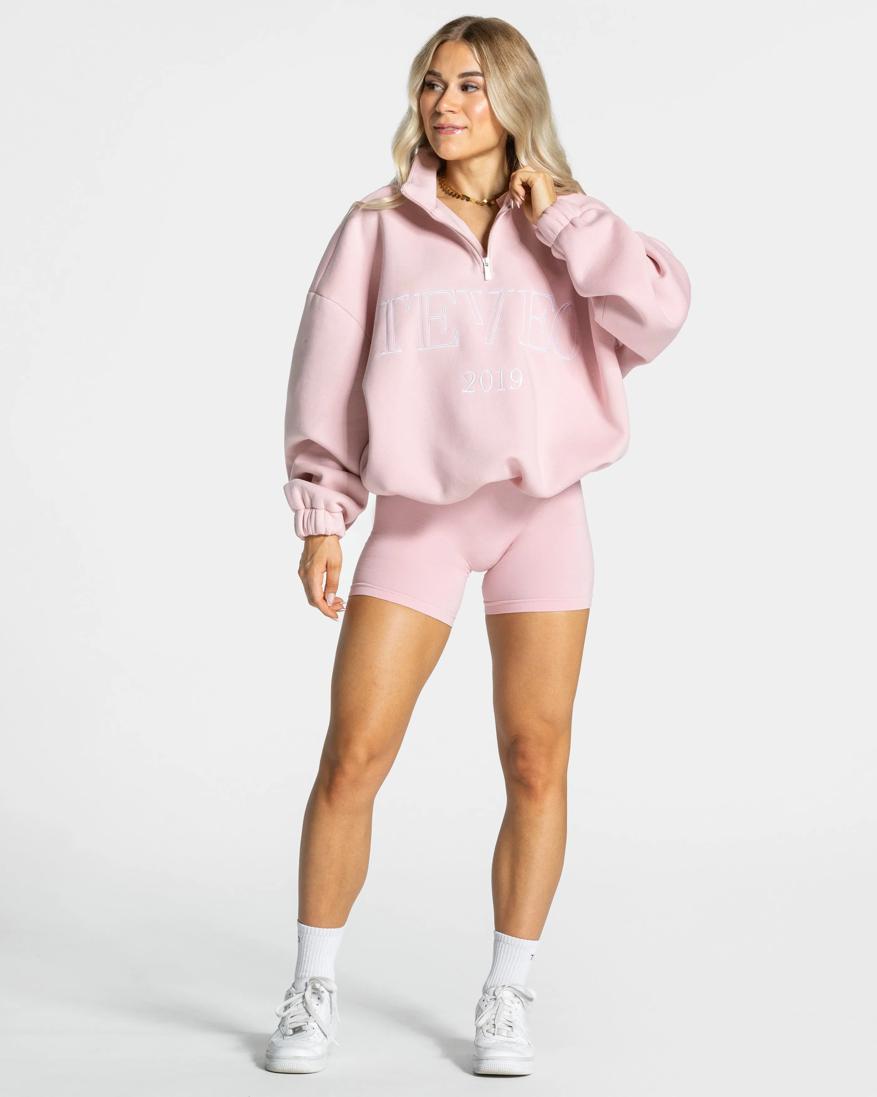 Femme Half Zip Sweater "Rosa"