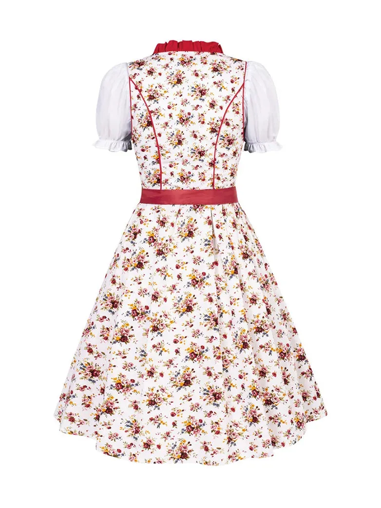 German Bavarian Oktoberfest Costumes Tops Cotton Dress Apron