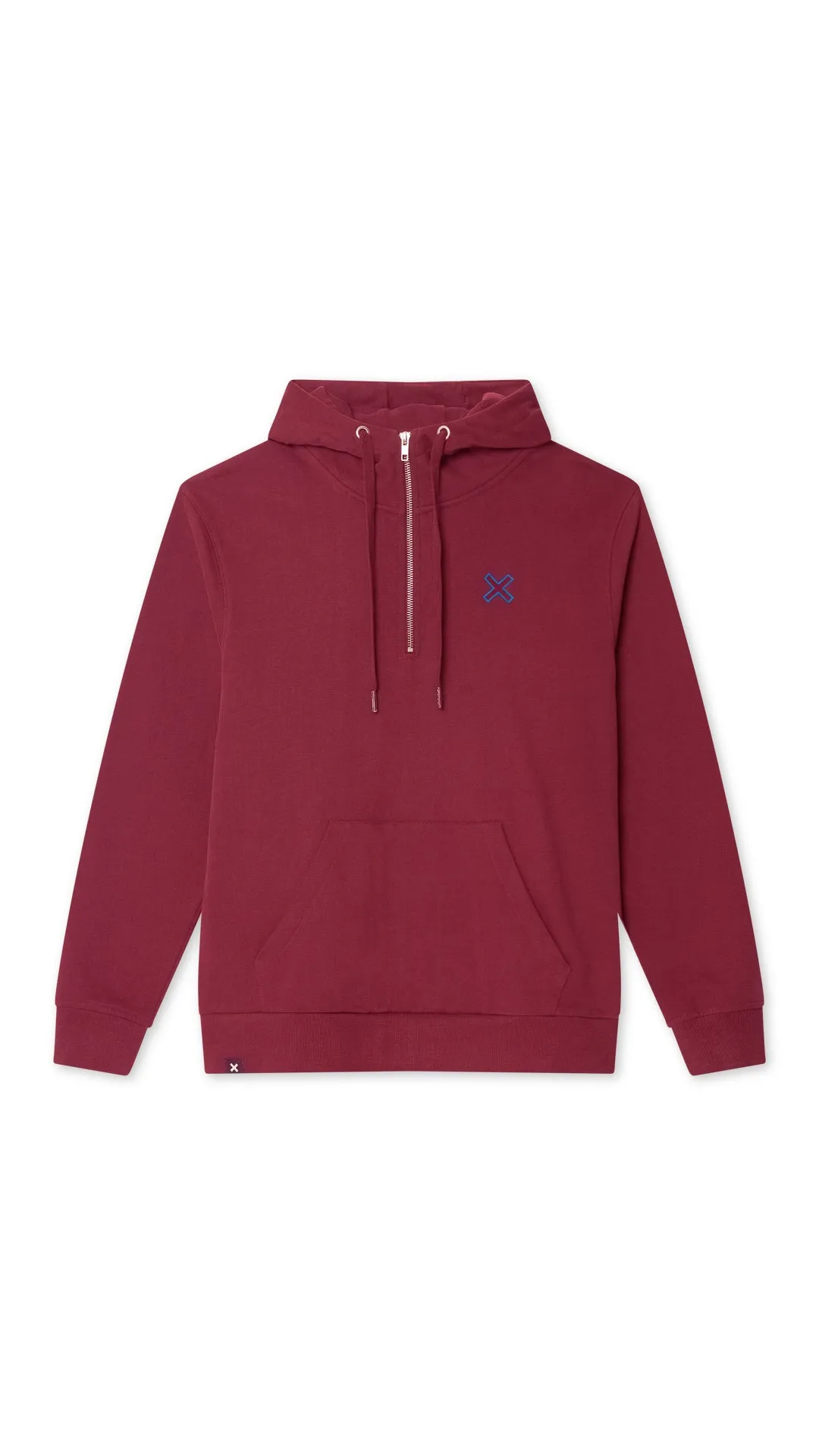 HALF ZIP HOODIE REEF BURGUNDY