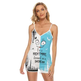 Horror Nightmare V-neck Cami Romper