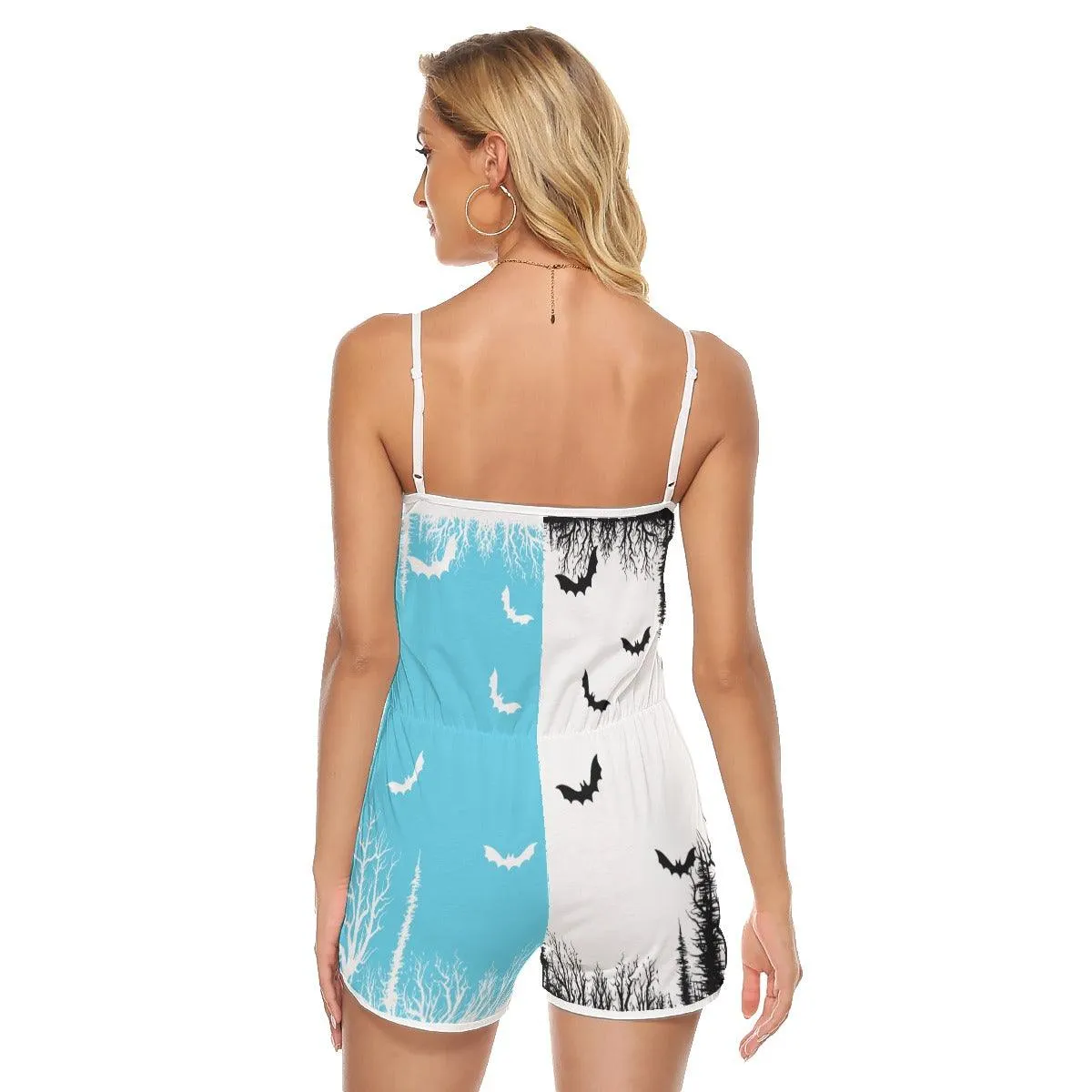 Horror Nightmare V-neck Cami Romper