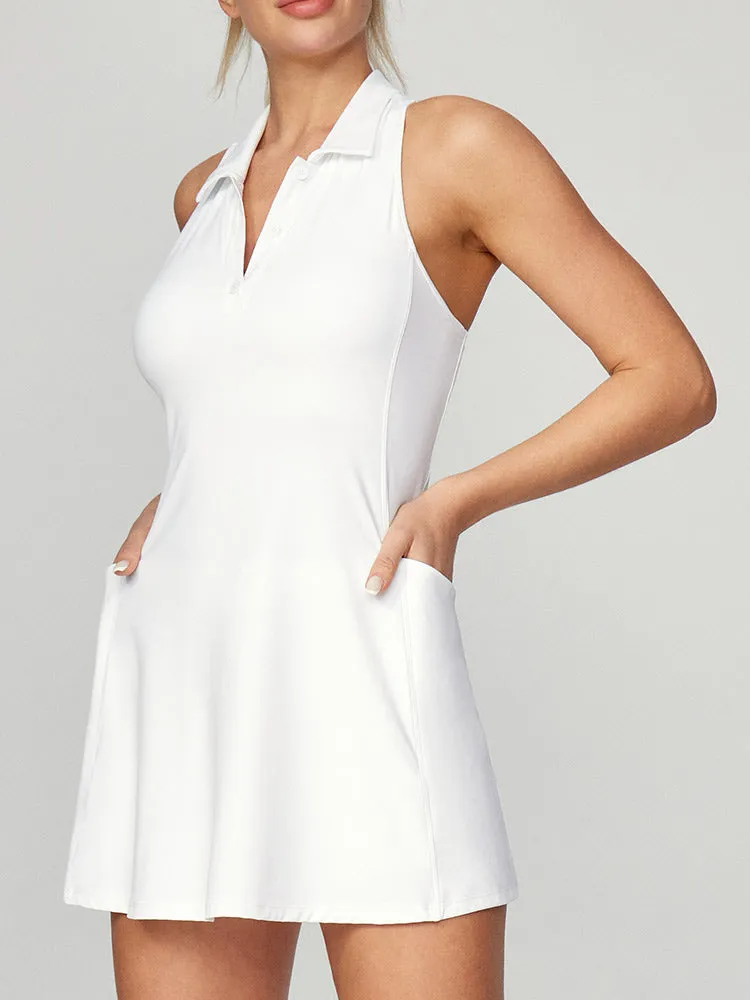 IUGA Tennis Dress With Built-in Bra & Shorts With Pockets