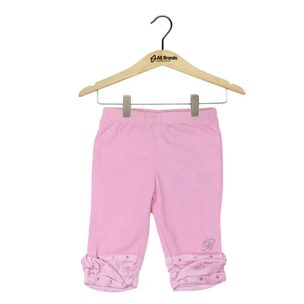 Kids Girl Satin-Leg Stretchy Legging,Pink