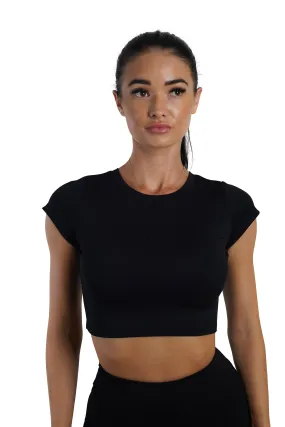 KTP CROPPED TEE - BLACK