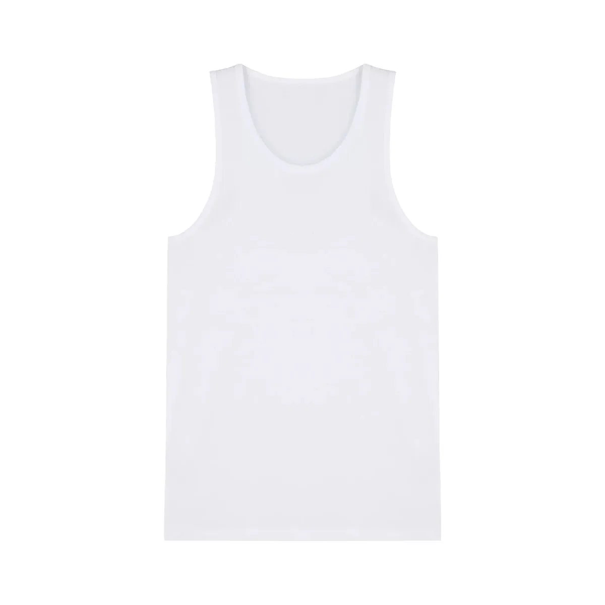 Mens 3-Pack Sleeveless Vests Cotton White Tank Top