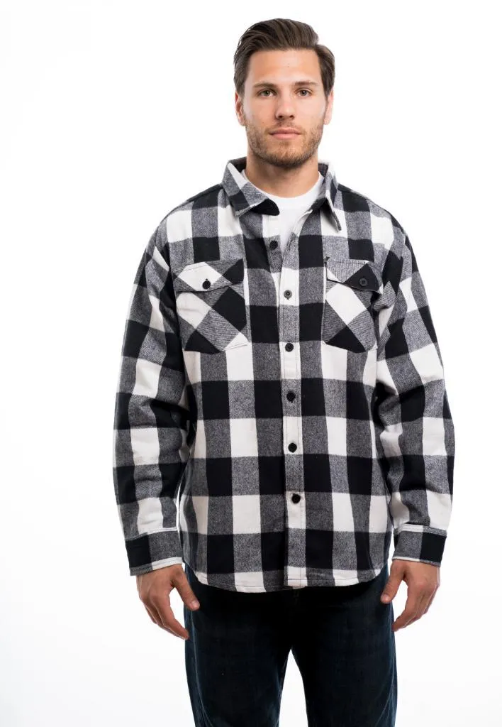 Men's Heavy Weight Brawny Flannel Plaid Shirt