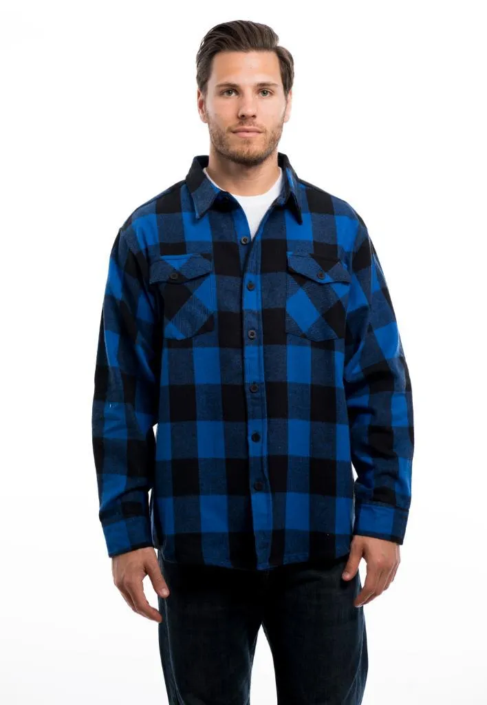 Men's Heavy Weight Brawny Flannel Plaid Shirt