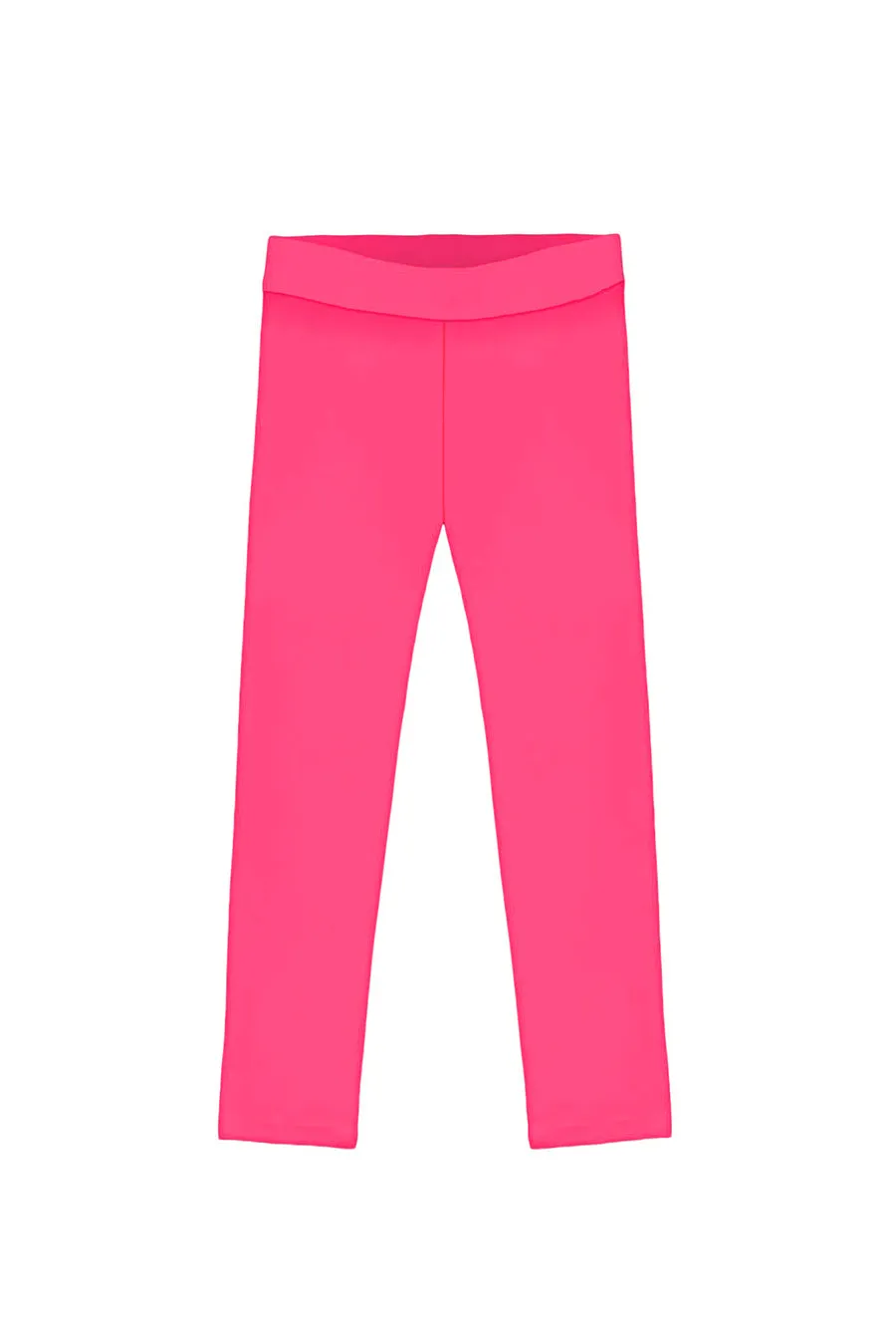 Neon Pink UV 50  Lucy Bright Recyclable Cute Stretchy Leggings - Kids