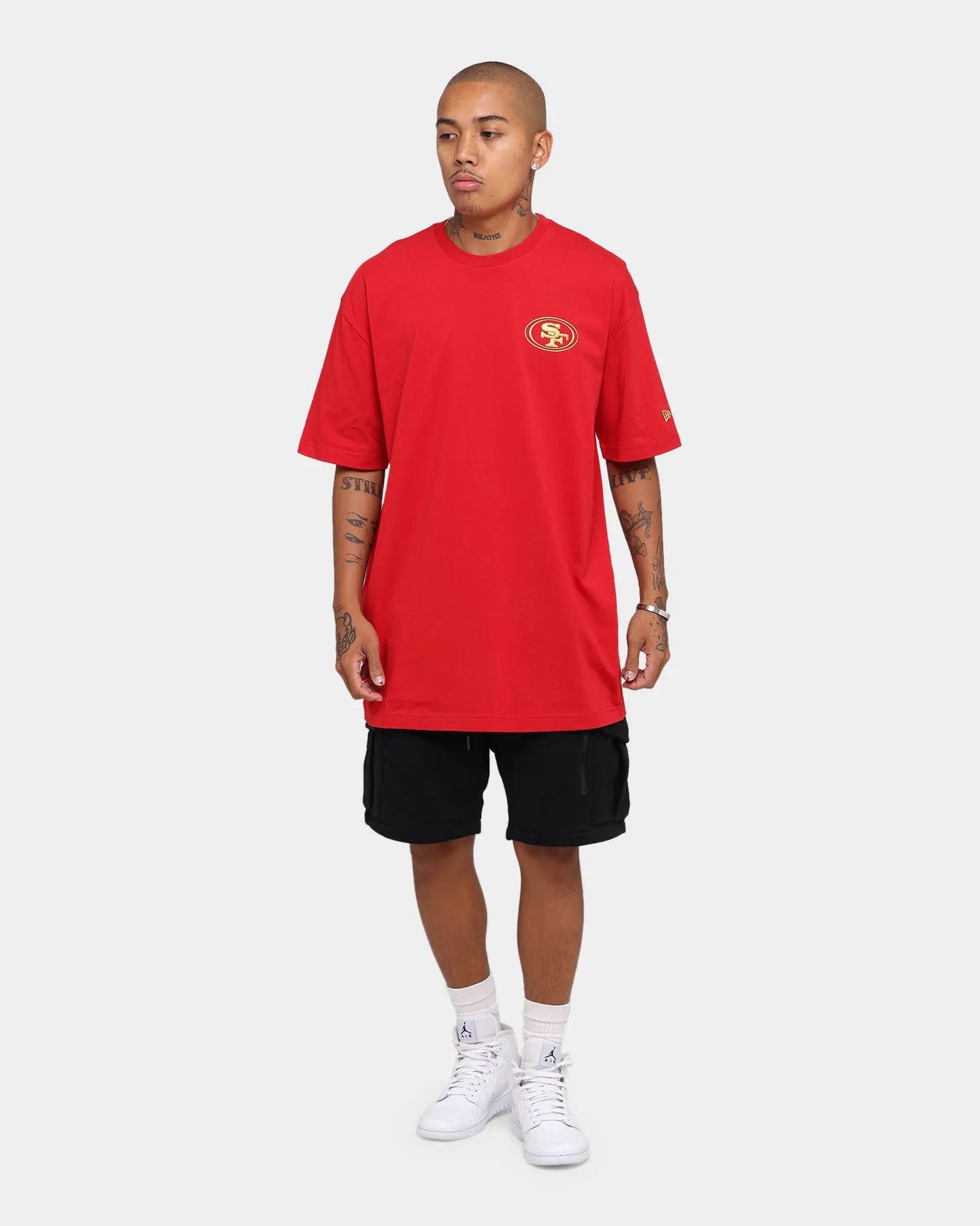 New Era San Francisco 49ers Oversize T-Shirt Scarlet/Gold