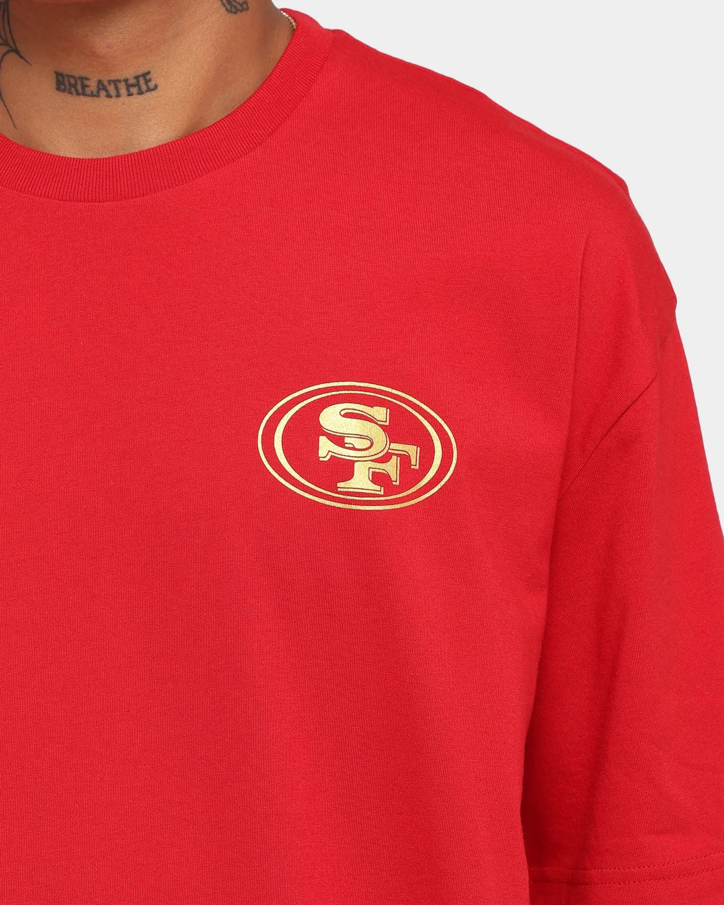 New Era San Francisco 49ers Oversize T-Shirt Scarlet/Gold