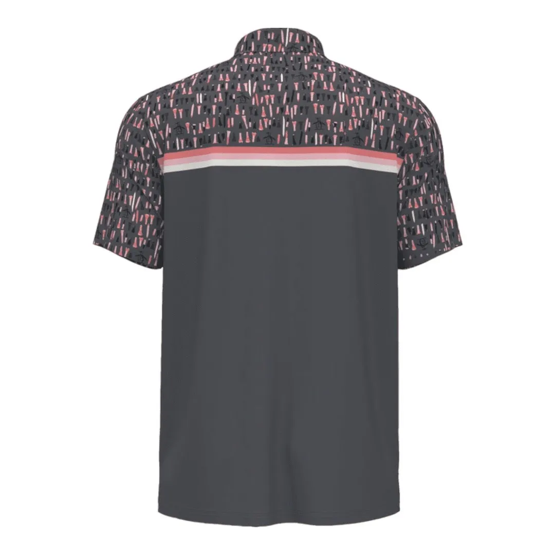 Original Penguin Golf Broken Tees Print Golf Polo Shirt OGKFD033