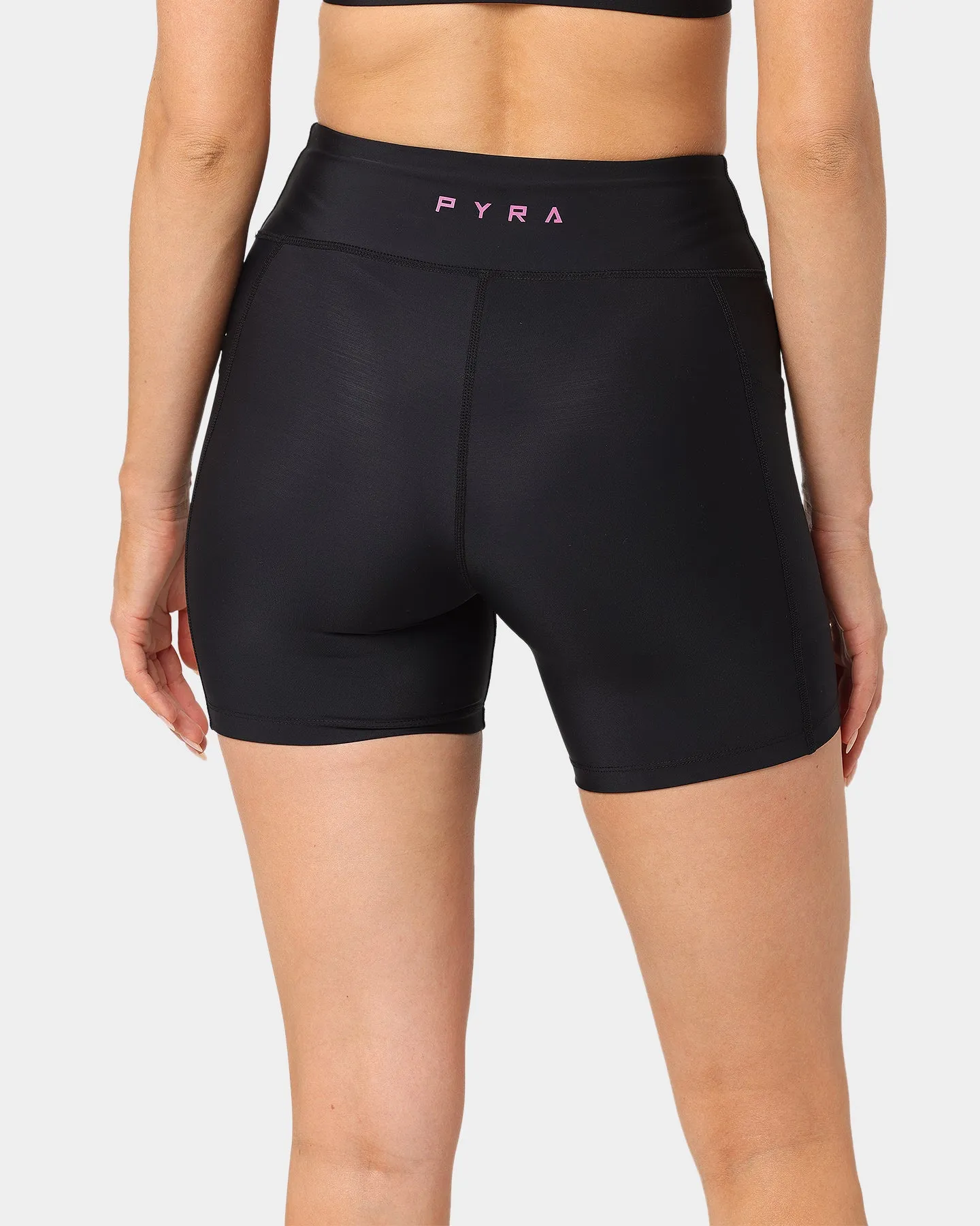 PYRA Women's Shortie Bike Shorts Black/Purple