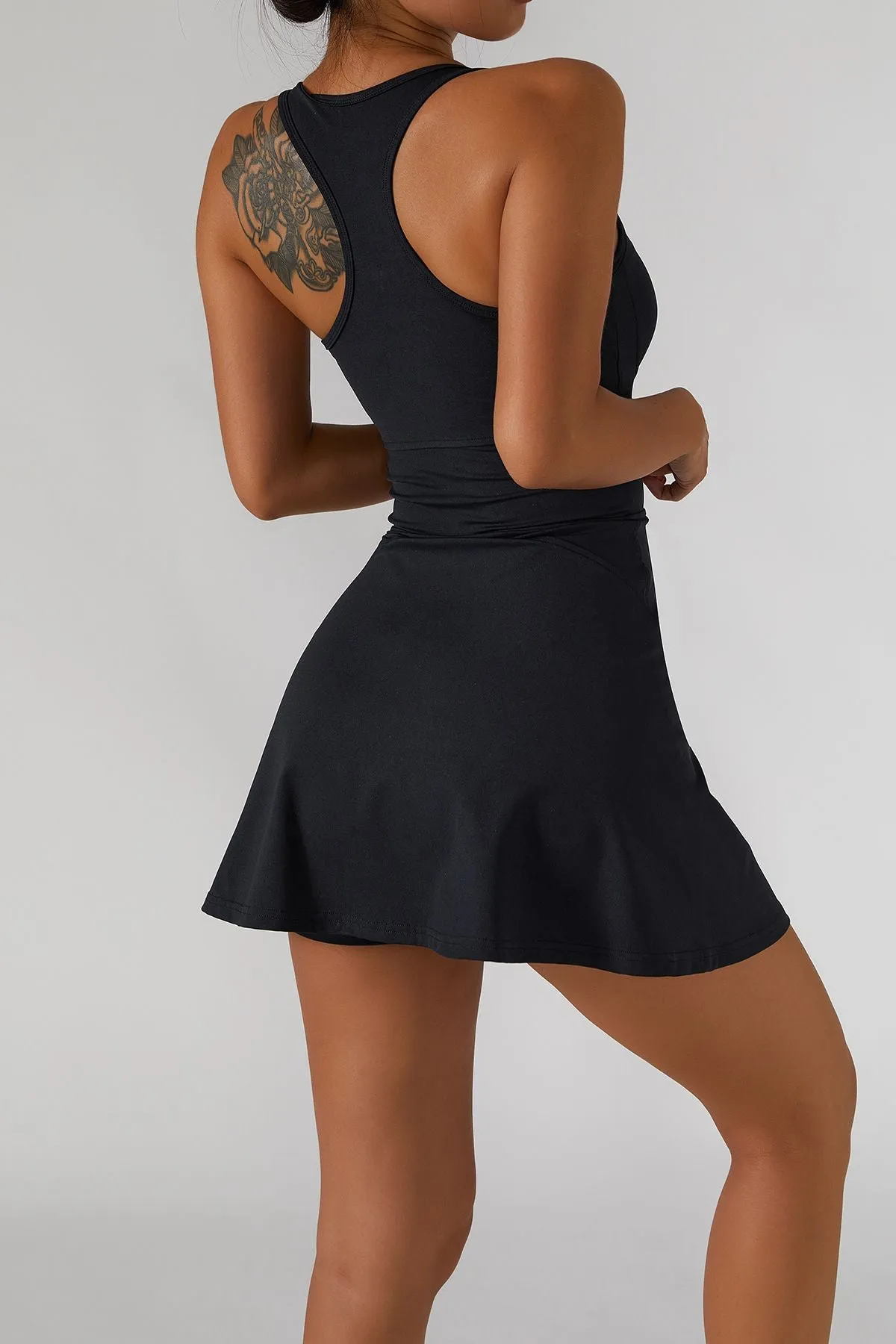 Racerback Half-Zip Tennis Dress