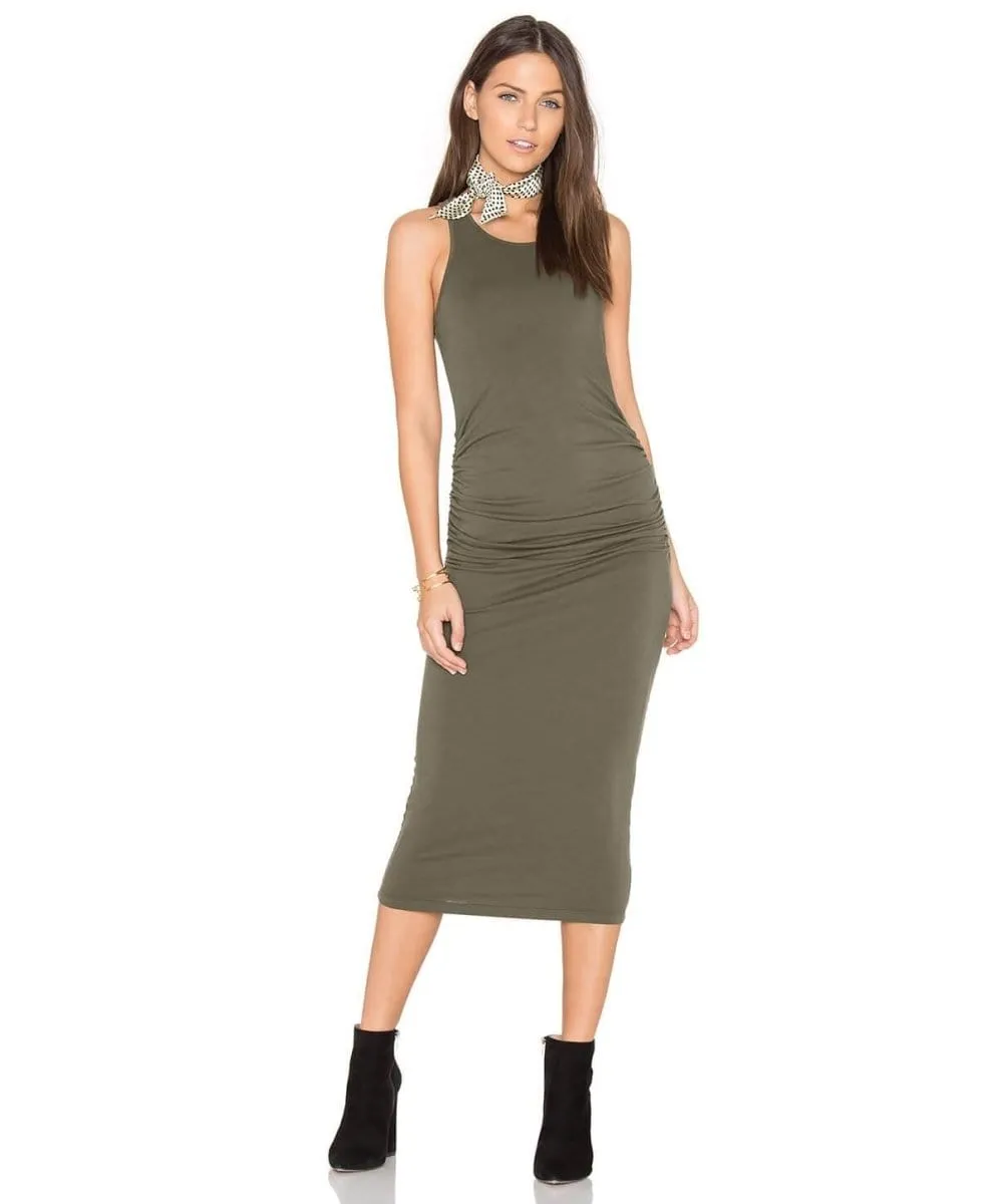 Racerback Midi Dress Olive