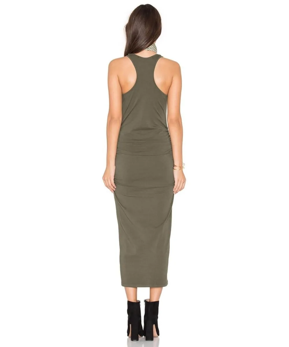 Racerback Midi Dress Olive