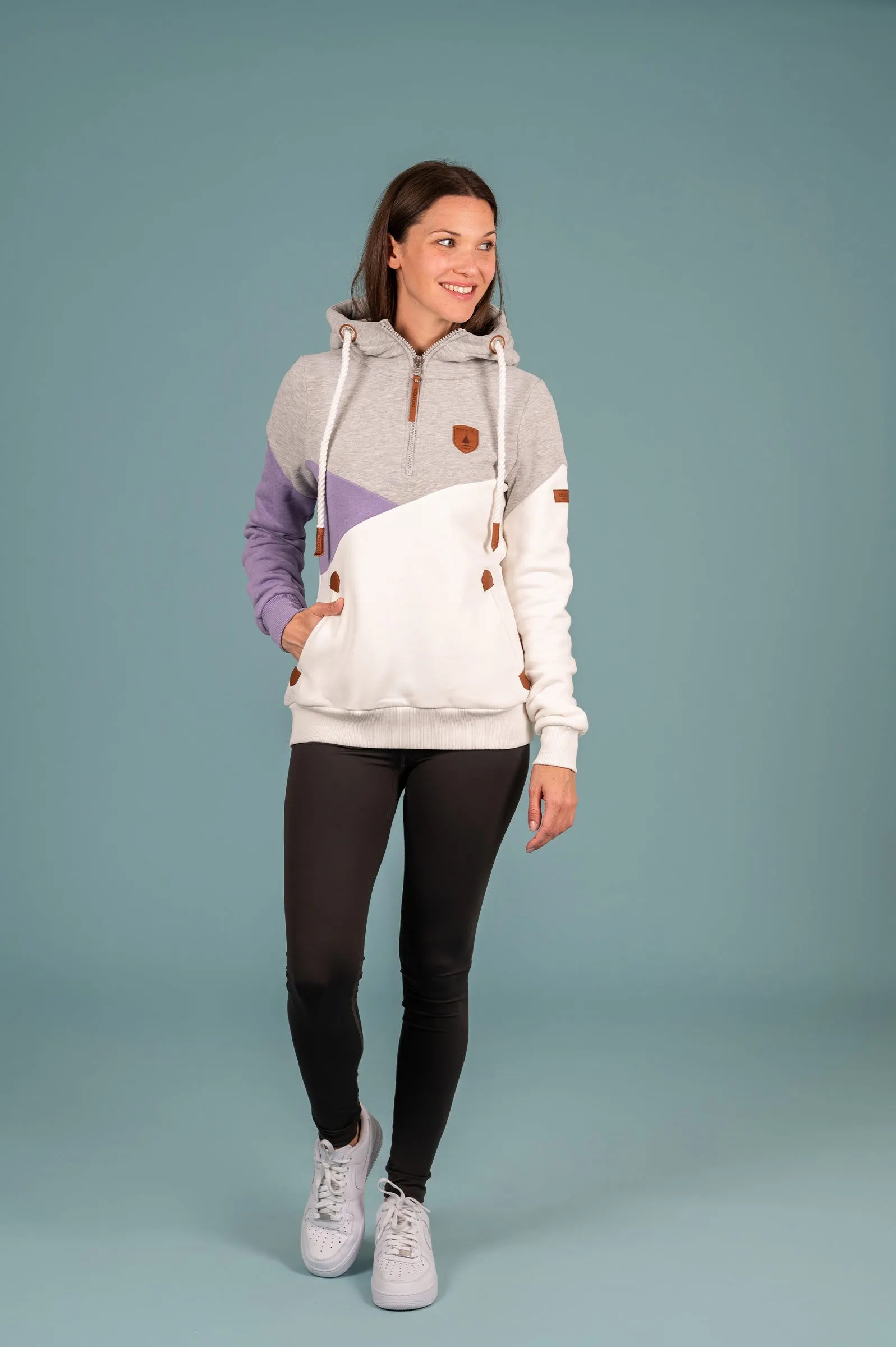 Roxy Lavender Mix Half-Zip Hoodie