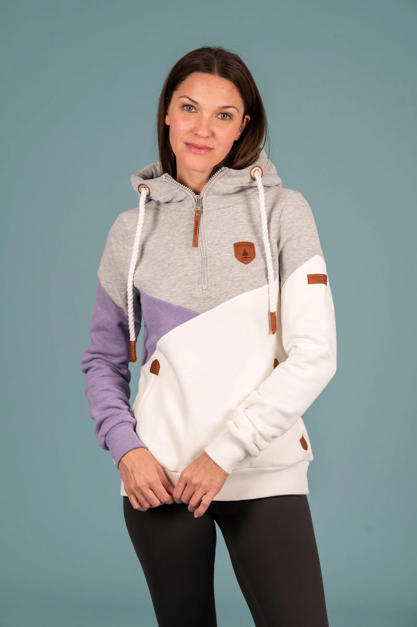 Roxy Lavender Mix Half-Zip Hoodie