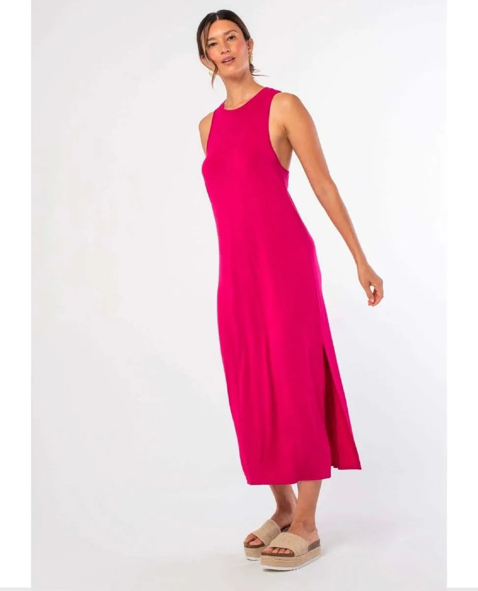 Ryder Knot Racerback Maxi Dress Mulberry