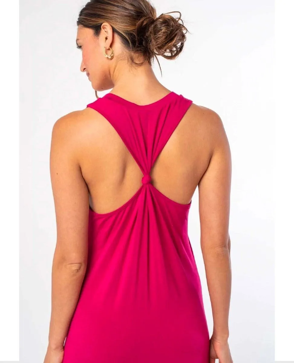 Ryder Knot Racerback Maxi Dress Mulberry