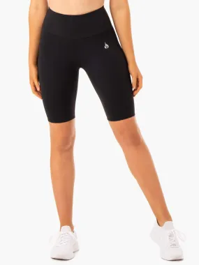 Staples Scrunch Bum Bike Shorts - Black