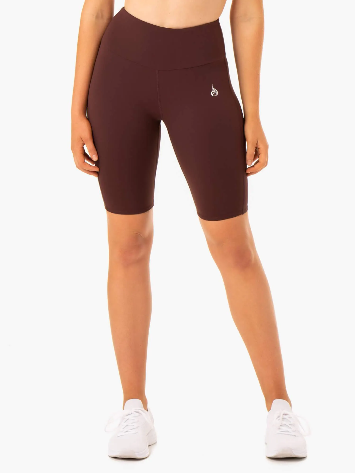 Staples Scrunch Bum Bike Shorts - Chocolate