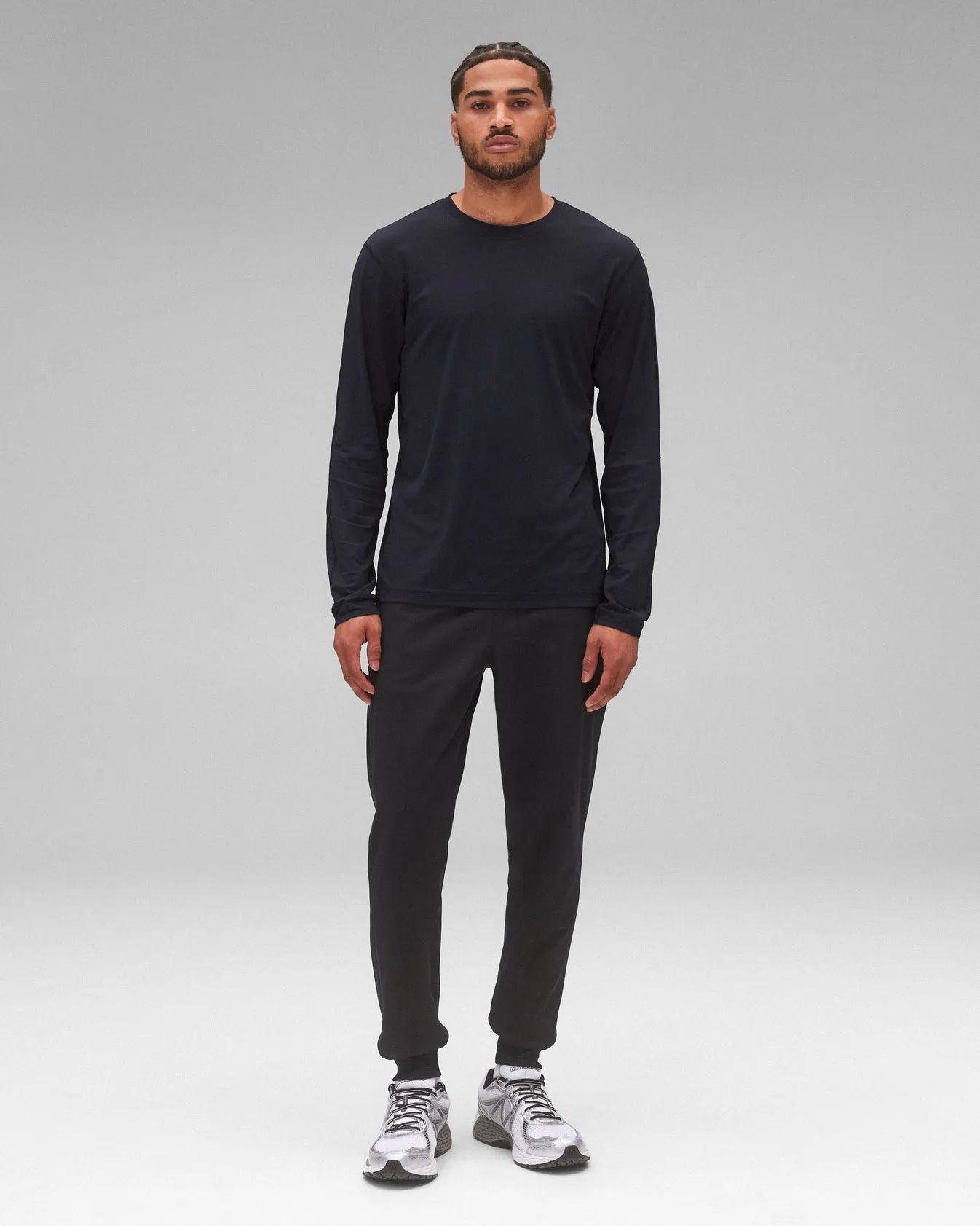 Stretch Warp Knit Coaches Slim Jogger