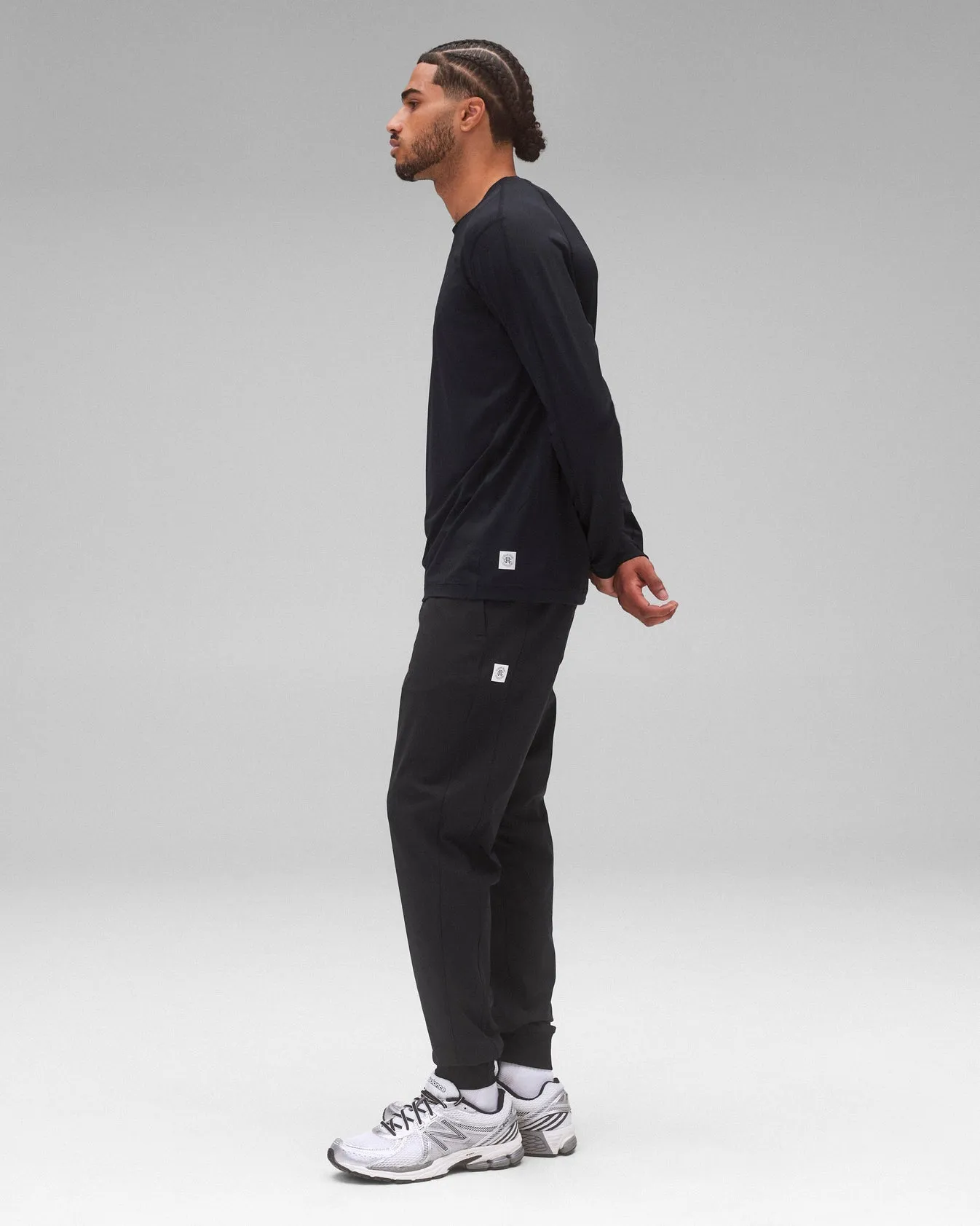 Stretch Warp Knit Coaches Slim Jogger