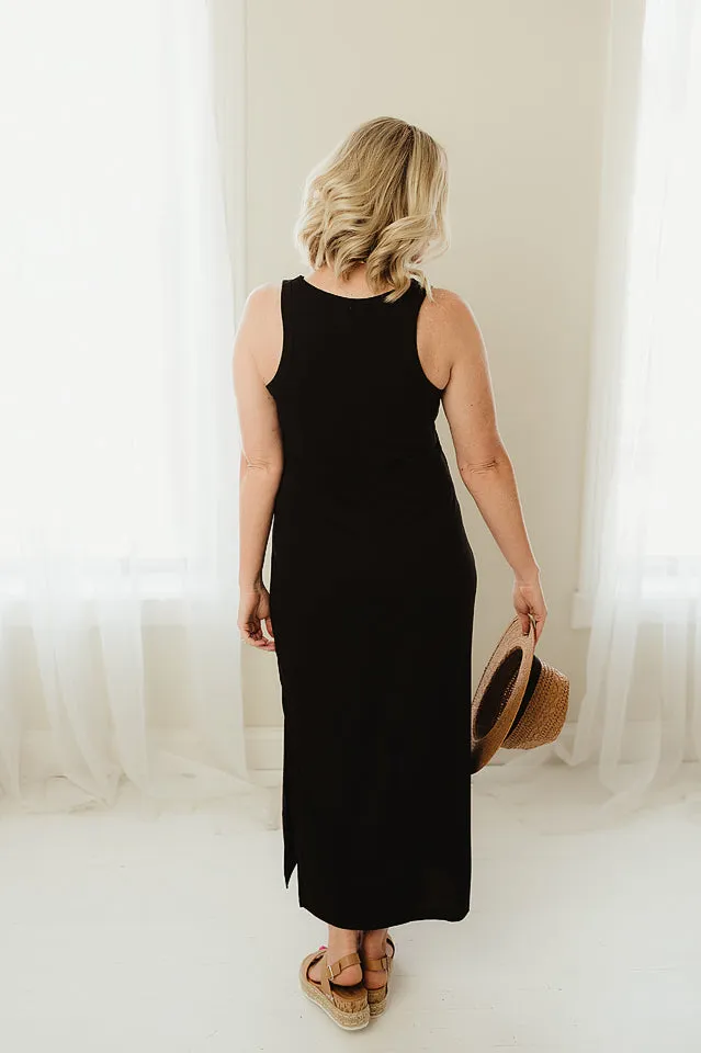 Wide Racerback Maxi Dress