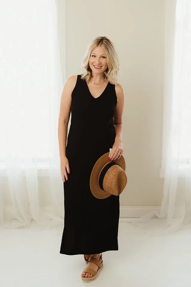 Wide Racerback Maxi Dress