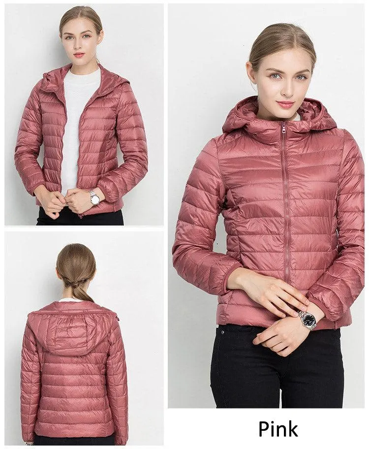 Winter Women Ultra Light Down Jacket .