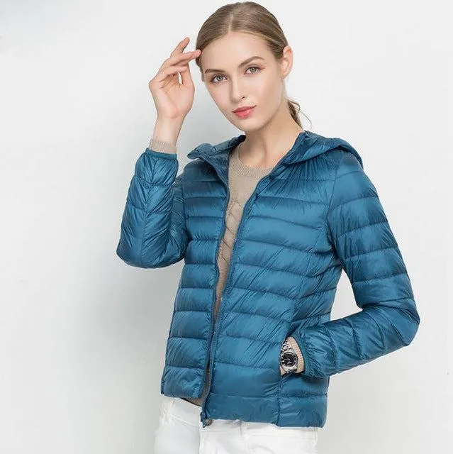 Winter Women Ultra Light Down Jacket .