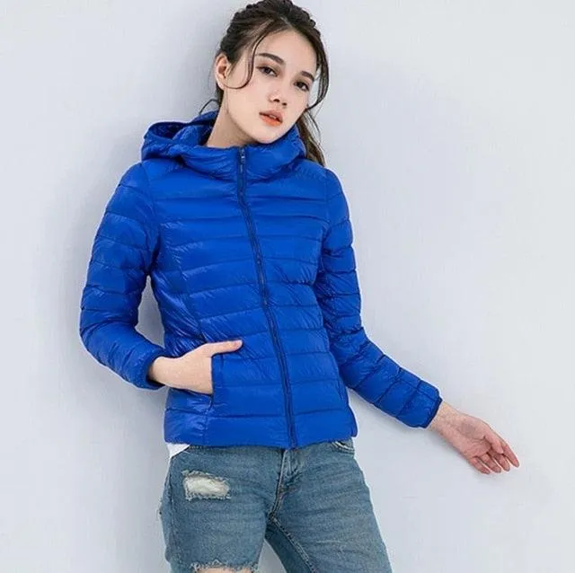 Winter Women Ultra Light Down Jacket .