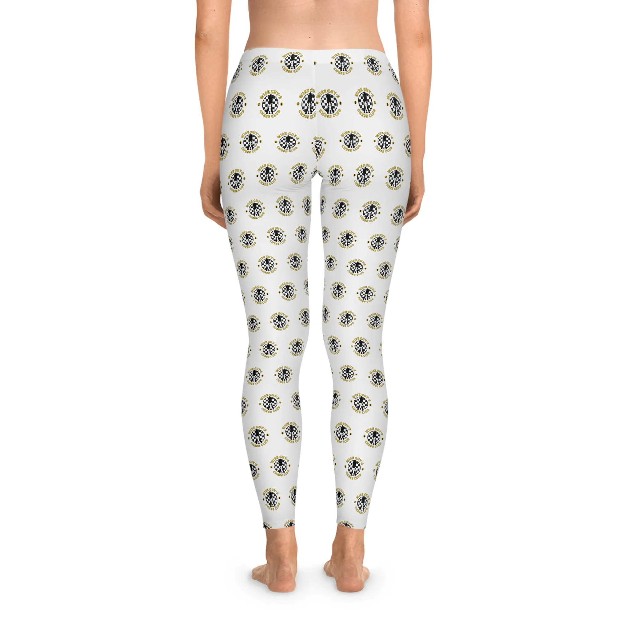 Wise Guy's Chess Club Stretchy Leggings (AOP)